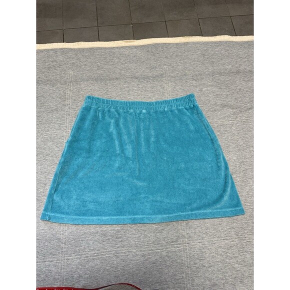 Monrow Skirt Womans XL Blue French Short Pockets Elastic Waist Ranning‎ Walking - Picture 9 of 9